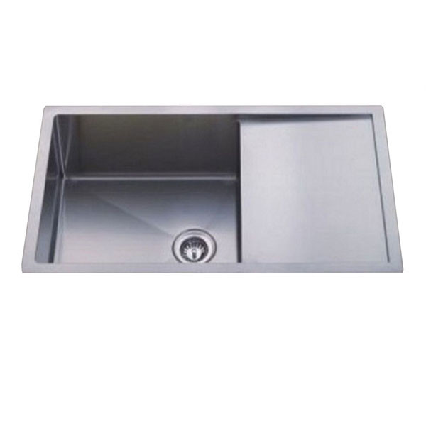 980mm Square Single Bowl & Drainer D22R